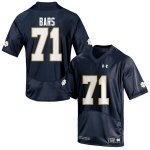Notre Dame Fighting Irish Men's Alex Bars #71 Navy Blue Under Armour Authentic Stitched College NCAA Football Jersey ZEY3599ED